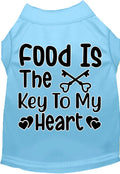 Fun Cat or Dog Shirt for Pets "Food is the Key"