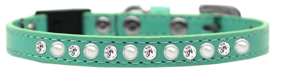 Pearl and Clear Jewel Breakaway Cat Collar