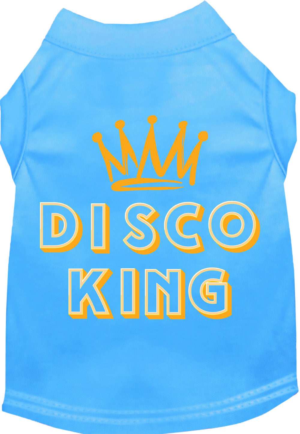 Light blue Disco King shirt for pets
