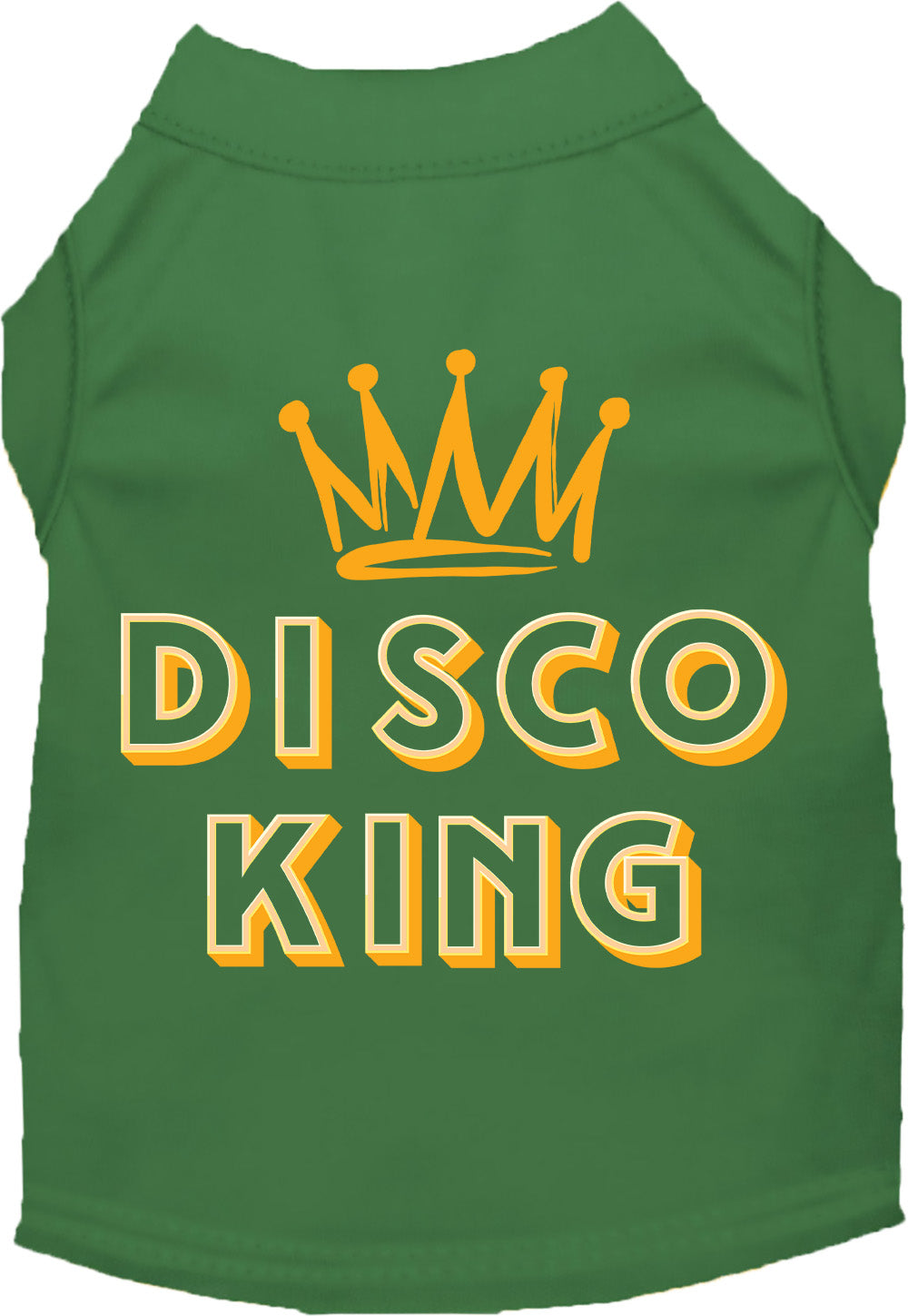Green Disco King shirt for pets