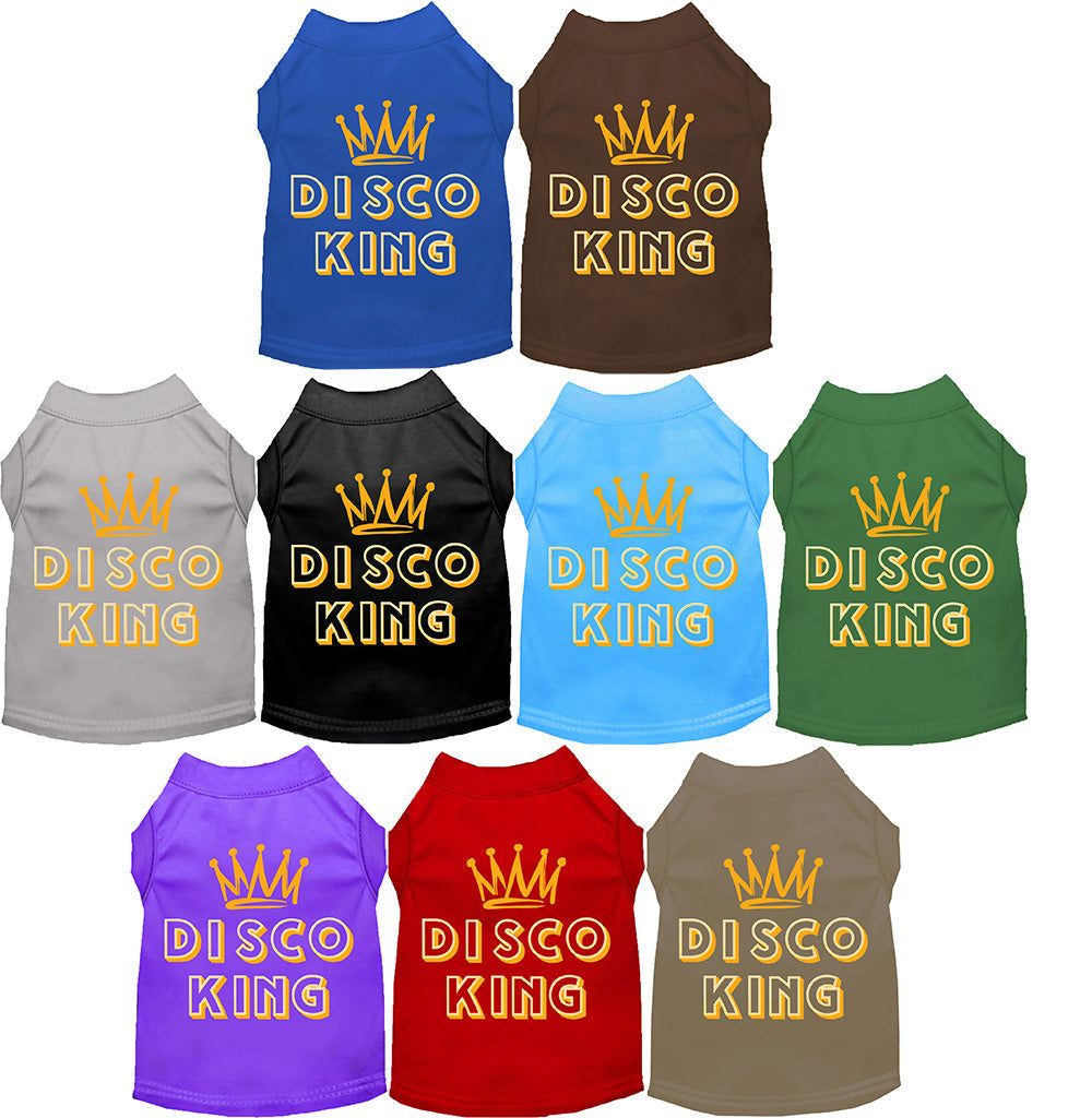 Colorful Disco King pet shirts for cats and dogs