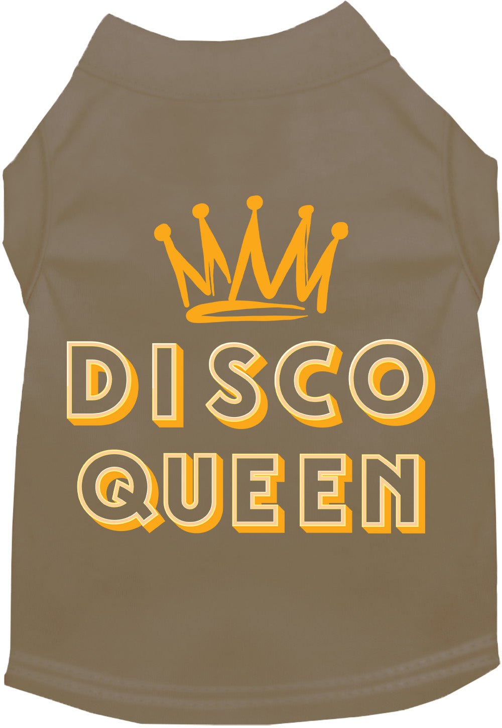 Brown Disco Queen shirt for pets