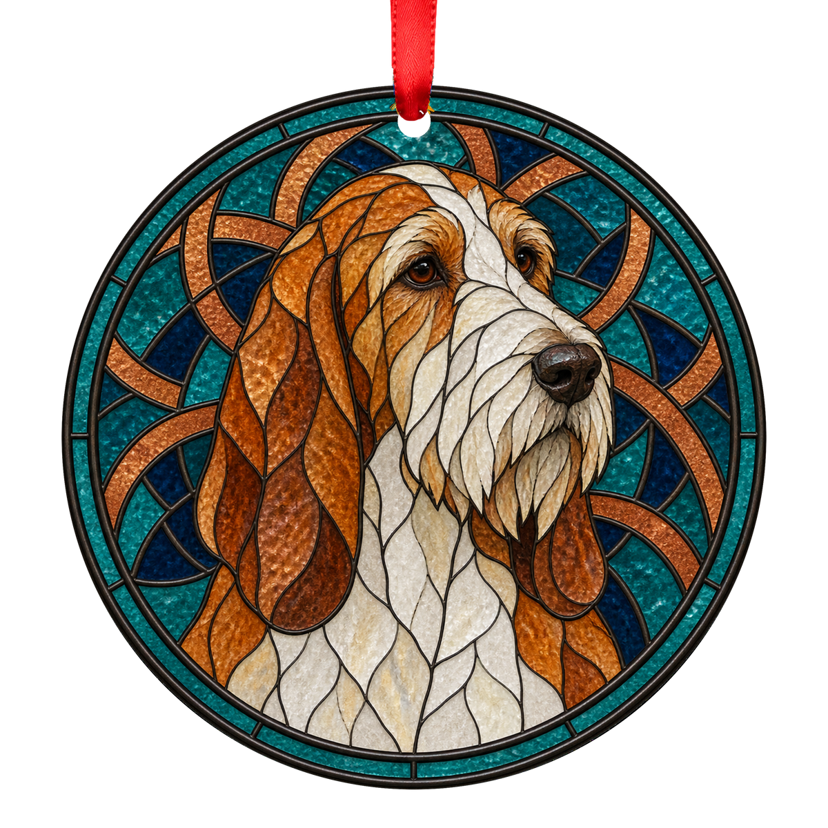 Grand Basset Griffon Vendéen — Orange and White