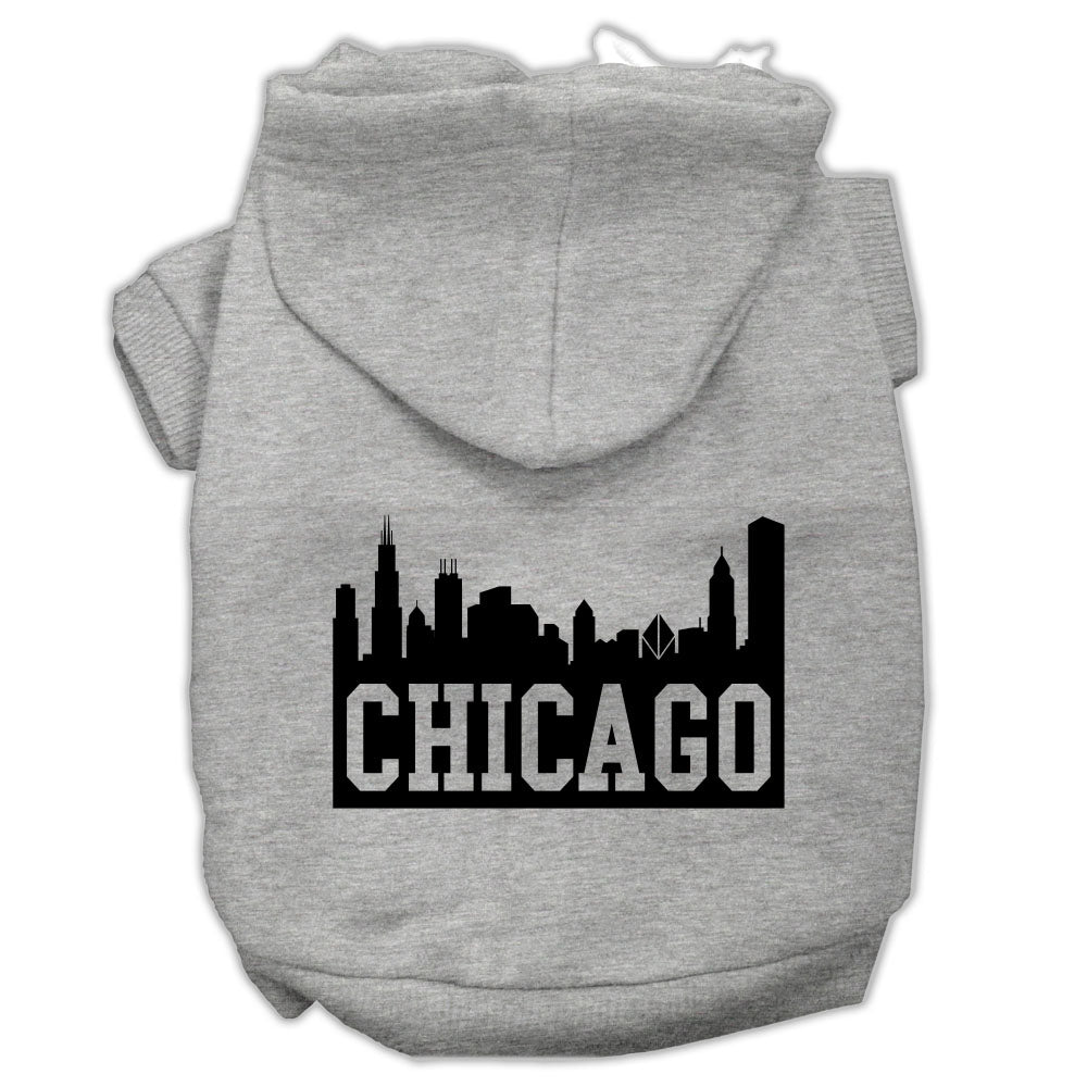 Pet Hoodie "Chicago Skyline"