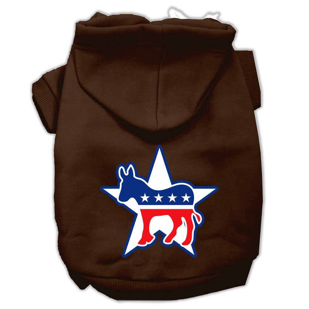 Pet Hoodie Screen Printed, "Democrat"
