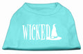 Pet Dog & Cat Shirt Screen Printed, "Wicked"