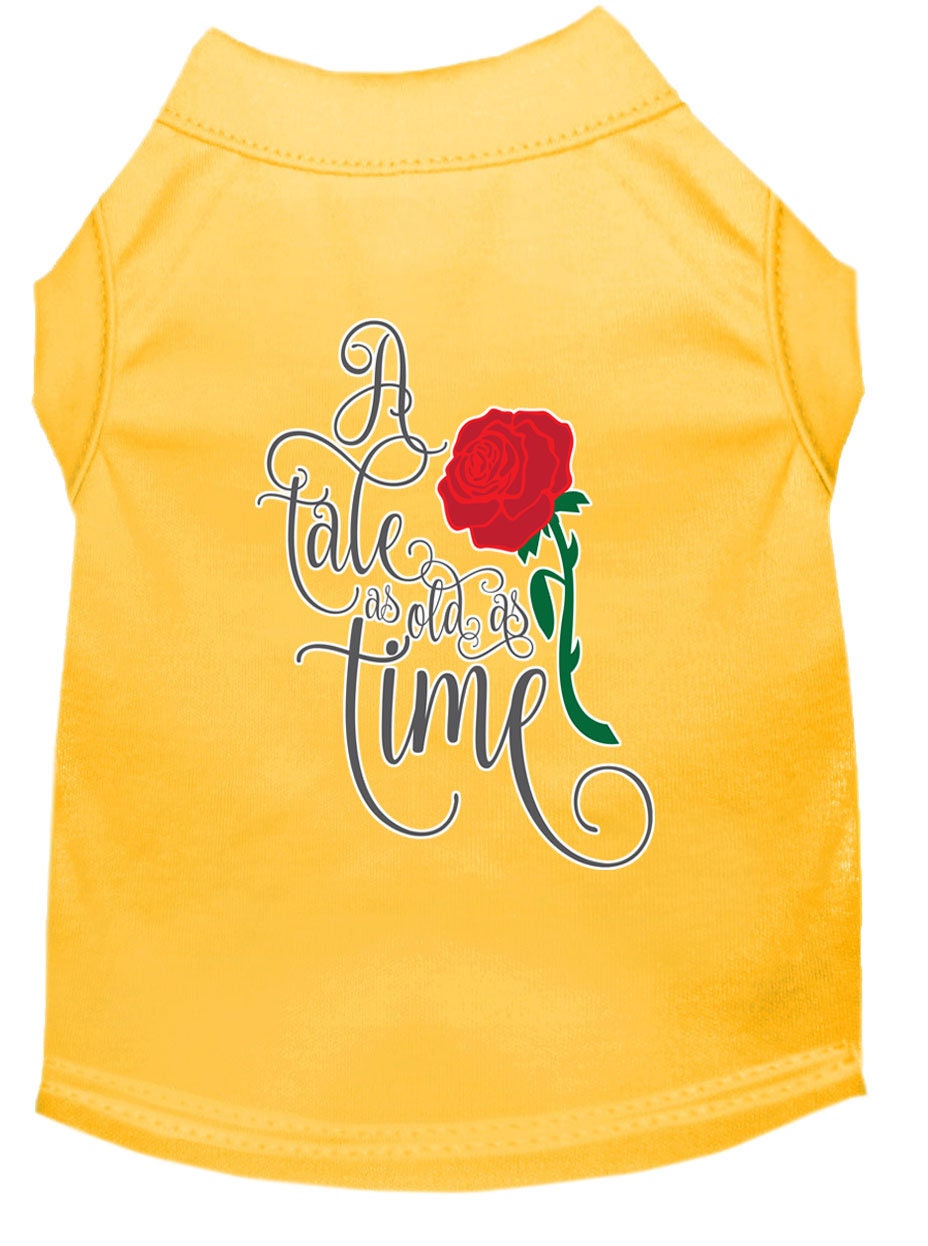 Pet Dog & Cat Shirt Screen Printed, "Timeless Tale"
