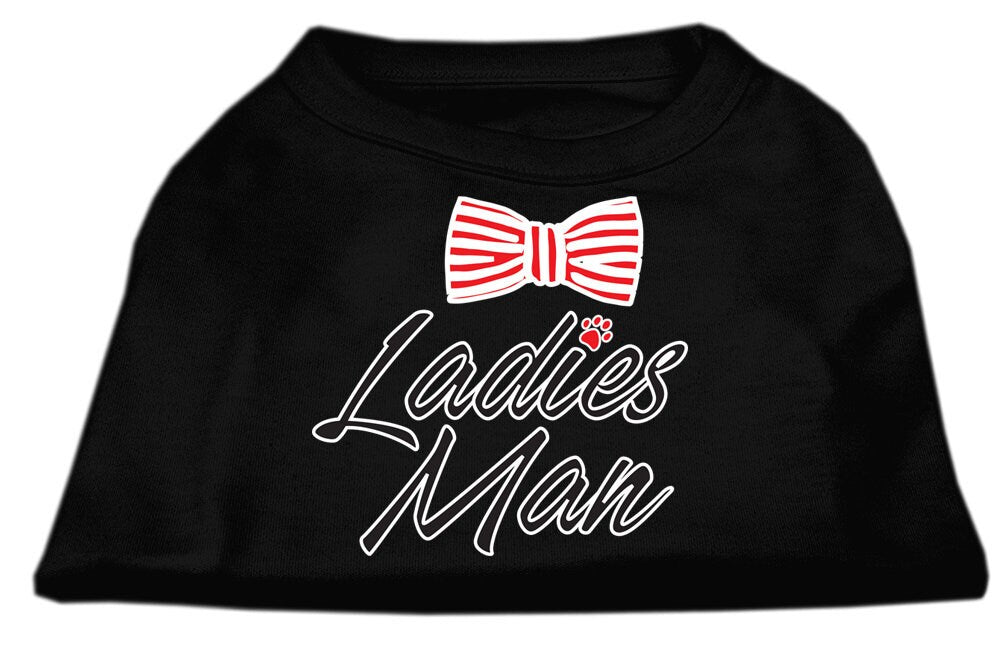 Pet Dog & Cat Shirt Screen Printed, "Ladies Man"