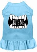 Pet Dog & Cat Dress Screen Printed, "Bite Me"
