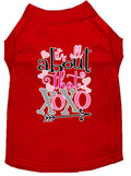 Pet Dog & Cat Shirt Screen Printed, "All About That XOXO"