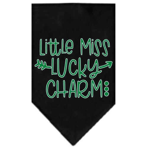 Haustier- und Hundehalstuch, Siebdruck, „Little Miss Lucky Charm“