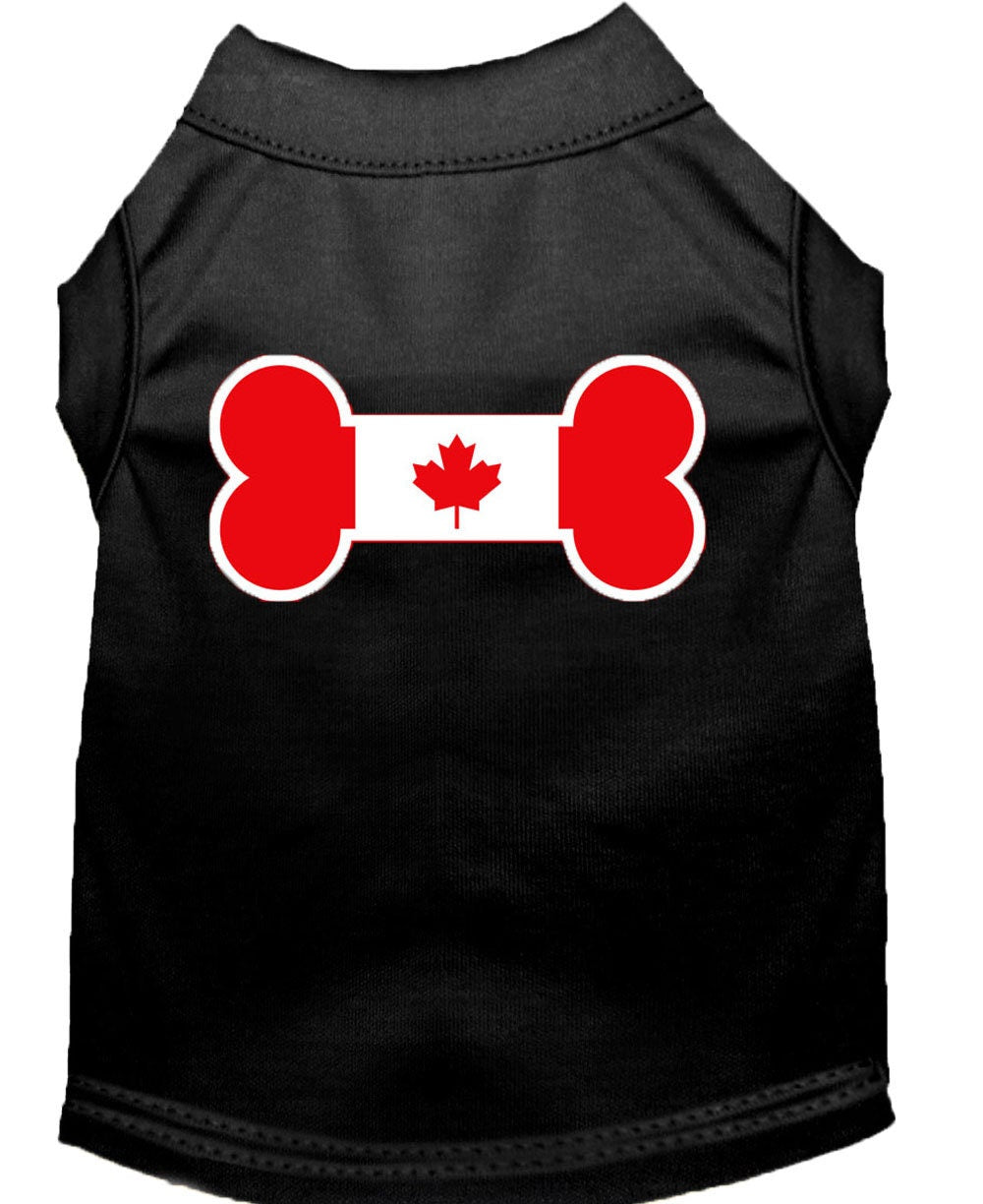 Camisola para Animais de Estimação "Bandeira Canadiana em Forma de Osso"