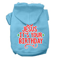 Christmas Pet Dog & Cat Hoodie Screen Printed, "Go Jesus, It's Your Birthday"