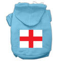 Pet Dog & Cat Hoodie Screen Printed, "St. George's Cross"