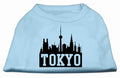 Pet Dog & Cat Shirt Screen Printed, "Tokyo Skyline"