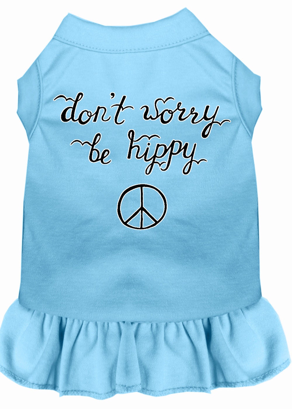 Vestido para animais de estimação "Don't Worry, Be Hippy"