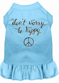 Vestido para animais de estimação "Don't Worry, Be Hippy"
