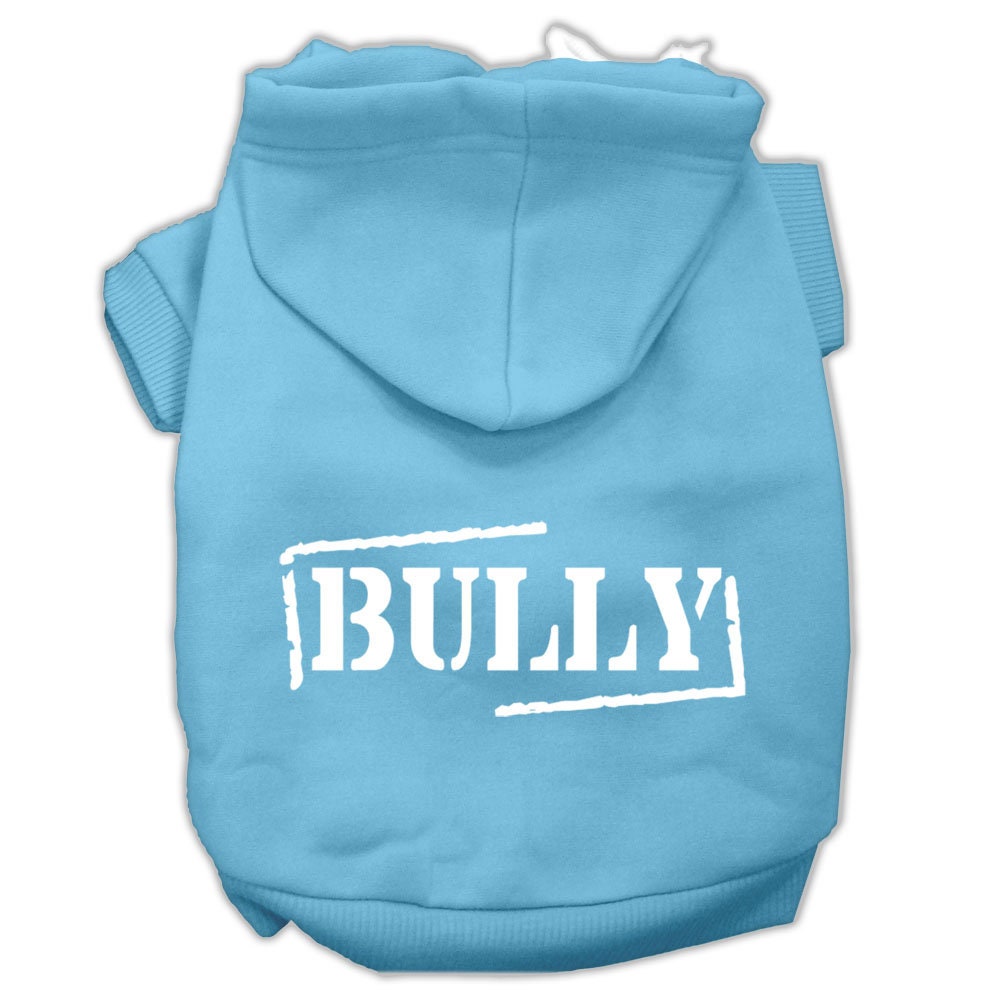 Tier-Kapuzenpullover mit Siebdruck, "Bully"