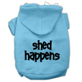 Pet Dog & Cat Hoodie Screen Printed, "Shed Happens"