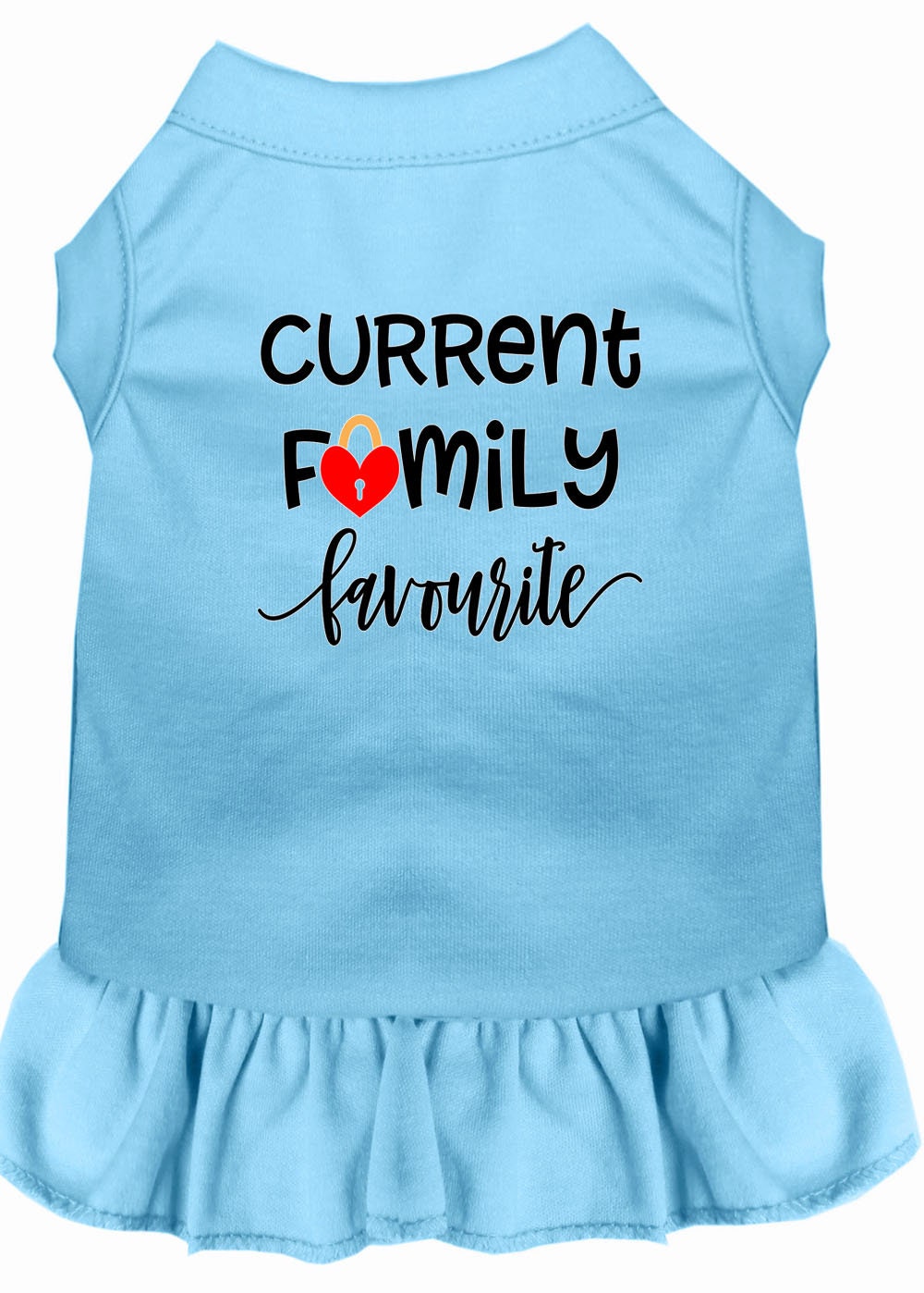 Pet Dog & Cat Dress Screen Printed, "Current Family Favorite"