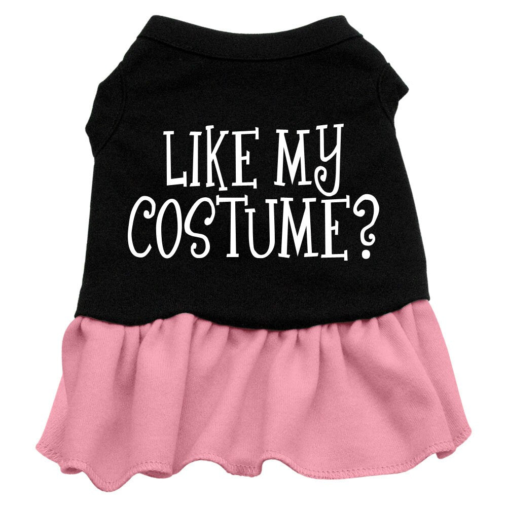 Vestido de Halloween para Animal de Estimação Estampado, "Gostas do Meu Disfarce"