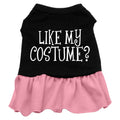 Vestido de Halloween para Animal de Estimação Estampado, "Gostas do Meu Disfarce"