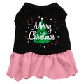 Christmas Pet Dog & Cat Dress Screen Printed, "Scribble Merry Christmas"