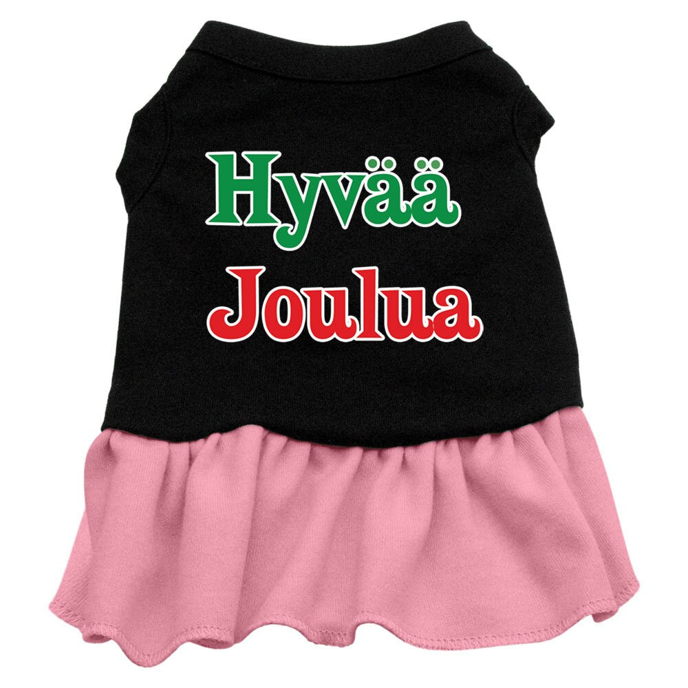 Weihnachtskleid für Haustiere, Siebdruck, „Hyvaa Joulua“