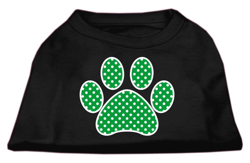 Haustier-Shirt „Swiss Dot Green Paw“